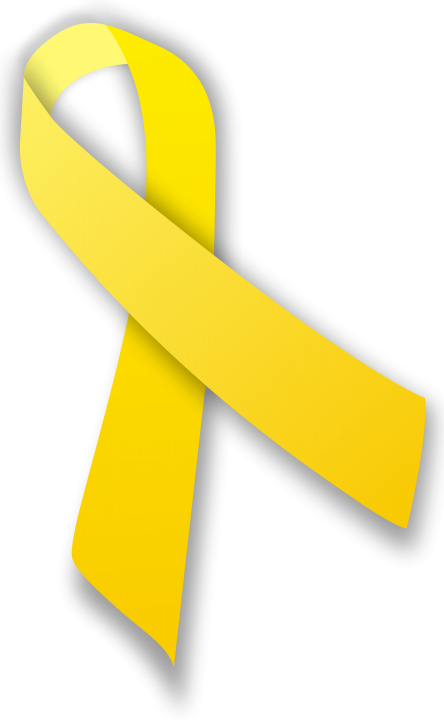 Yellow endometriosis ribbon