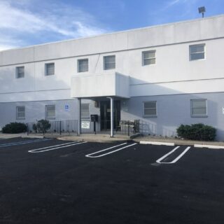 View looking toward the steps of CIGC in Clifton, New Jersey