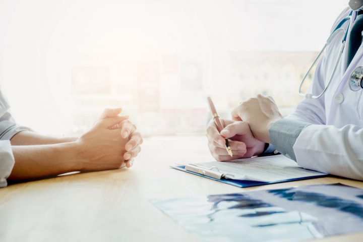 Doctor meeting with a patient